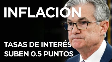 Jerome Powell Fed sube las tasas de interés 0 5 puntos INFLACIÓN