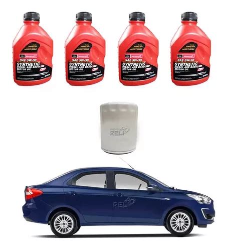 Kit Cambio Aceite Ford Figo Cil W Sintetico Motorcraft Meses Sin