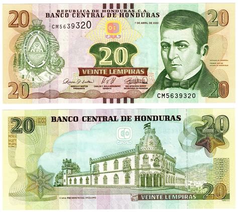 Honduras Honduran Lempira Banknote P Unc Ebay