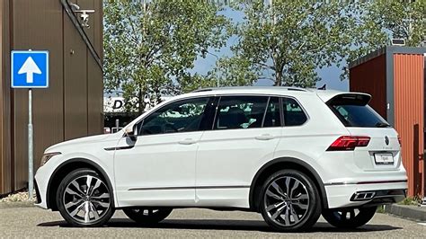 Volkswagen New Tiguan R Line 2022 In 4k Oryx White Pearl 20 Inch Suzuka Walk Around And Detail