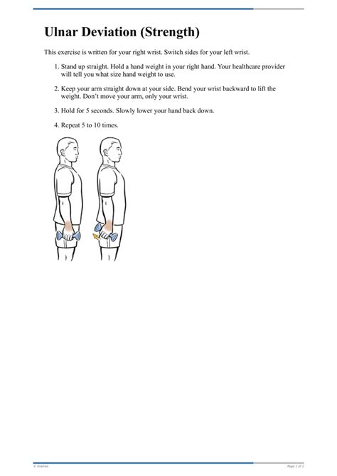 PDF - Ulnar Deviation (Strength) - HealthClips Online