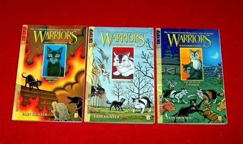 Warriors 3 Ravenpaws Path Books Manga Graphic Series 1 2 3 Erin Hunter