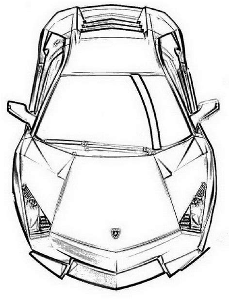 Coloring Pages Of A Lamborghini Aventador : Printable Lamborghini ...