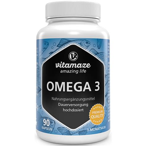 Vitamaze Omega 3 Kapseln Hochdosiert Sensilab