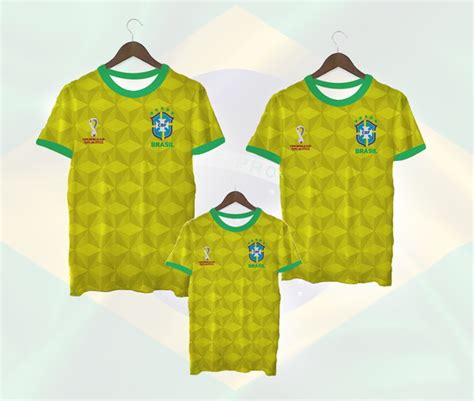 Camiseta Brasil Masculina Feminina Infantil Copa 2022 Elo7