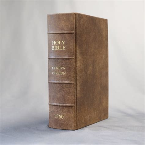 Geneva Bible 1560 Facsimile Yuma Cherrywood Distressed Leather