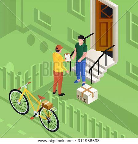 Postman On Bike Image & Photo (Free Trial) | Bigstock