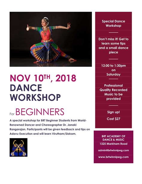 Dance Workshop for Beginners – BRTWinnipeg