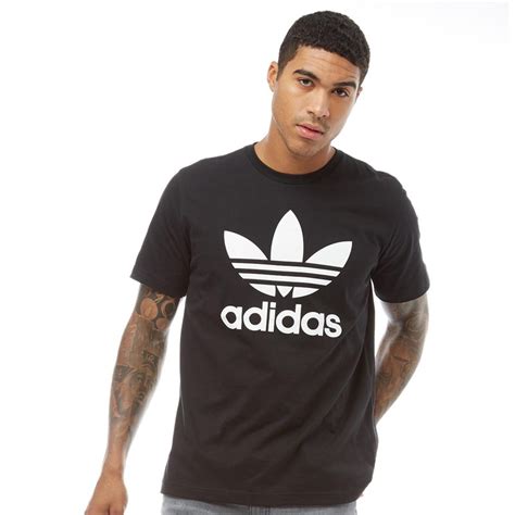 Adidas Originals Heren Trefoil T Shirt Zwart