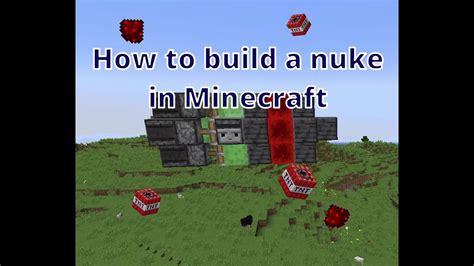 How To Build A Working Nuke In Vanilla Minecraft Java Youtube