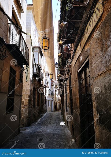 Old Narrow Streets of Toledo, Spain Stock Image - Image of river, dusk