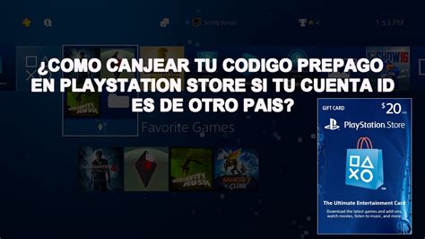 Tarjeta Prepago Ps4 Detras Tarjeta Prepago