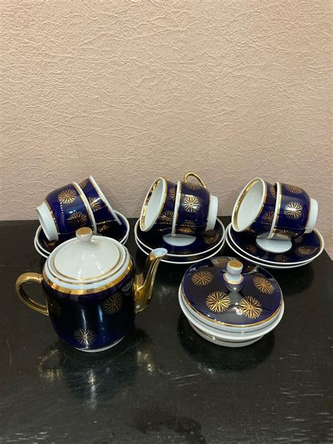 Советский чайный сервиз Кобальт, чайный сервиз Ссср Кобальт: 980 грн ...