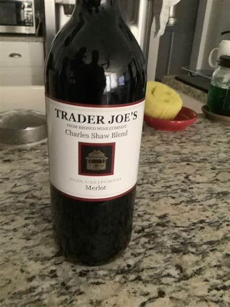 Trader Joe S Merlot Charles Shaw Blend Bronco Winery Usa