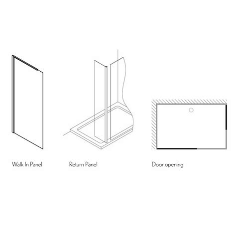 Crosswater Design 8 Walk In Shower Screen Sanctuary Bathrooms