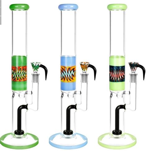 Newest Series Wig Wag Glass Dab Rig Straight Tube Water Pipe China Hookah And Shisha Hookah Price