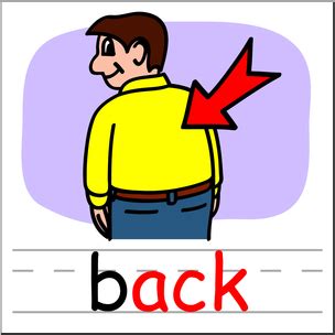 Clip Art Basic Words Ack Phonics Back Color I Abcteach