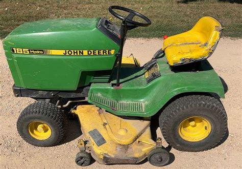 John Deere 185 Garden Tractor Hydro 42” Deck Kawasaki Fc540v Motor Hamilton Maring Auction