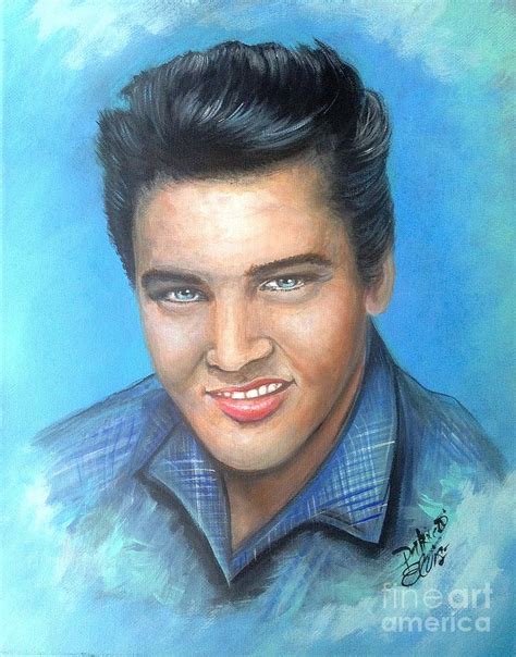 Young Elvis Painting By Bella Apollonia Pixels