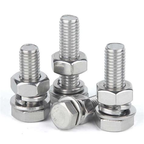 DIN GB Washer Bolts Nuts Fasteners Carbon Steel Caps Hex Bolt And Nut