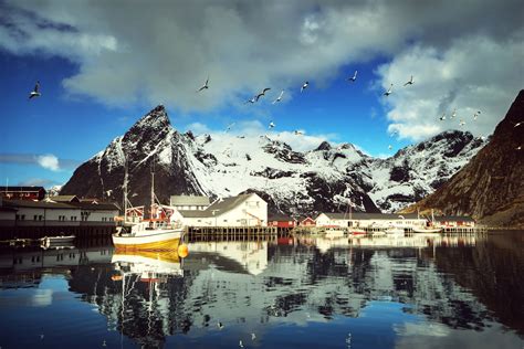 Fondos De Pantalla X Noruega Islas Lofoten Monta As Casa