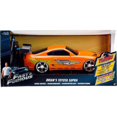 Jada Toys Fast And Furious Coche Rc 1995 Brians Toyota Supra Naranja 1