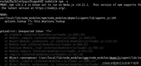 Npm命令运行报错 Npm V10 2 4 Is Known Not To Run On Node Js V14 21 1解决办法 Node