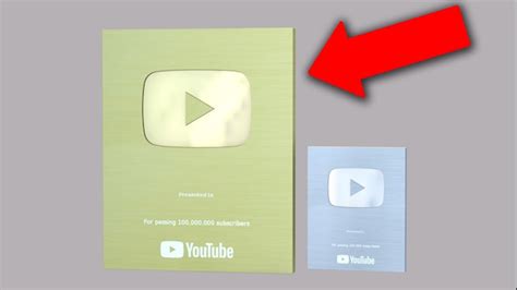 The Real Million Subscriber Award Youtube