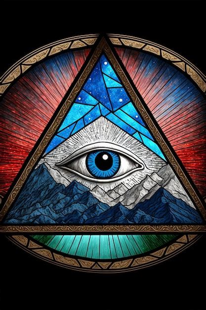 Premium Photo | Seeing eye wall paper