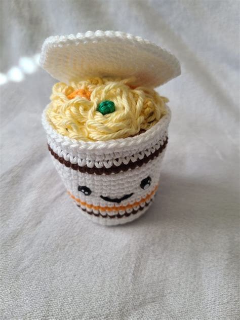 Cup Ramen Amigurumi Free Crochet Pattern Stringydingding Crochet