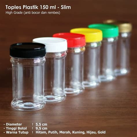 Jual Botol Sambal Plastik Ml Isi Pc Kemasan Toples Sambal