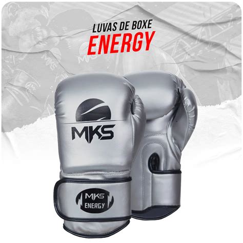 Luva De Boxe Mks Energy Prateada