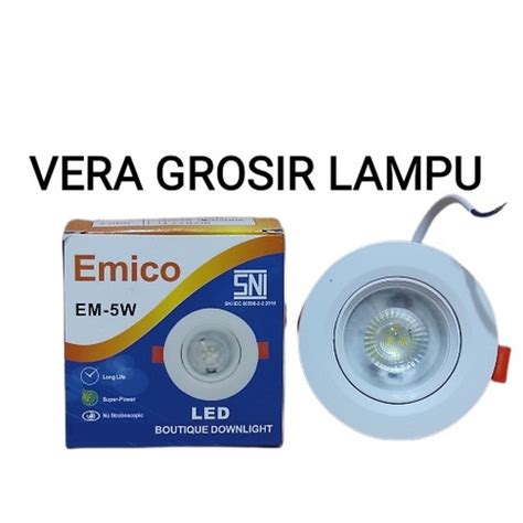 Jual LAMPU DOWNLIGHT LED 5W 5 WATT SPOTLIGHT LAMPU TANAM PLAFON 5W