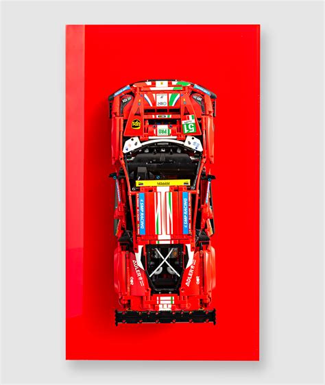 Wall mount display for LEGO® Technic 42125 Ferrari 488 GTE