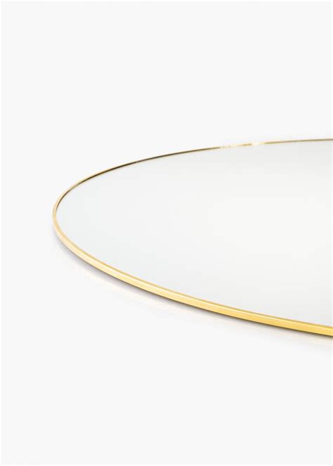 Buy Kaila Round Mirror Thin Brass Cm Here Bgaframes Eu