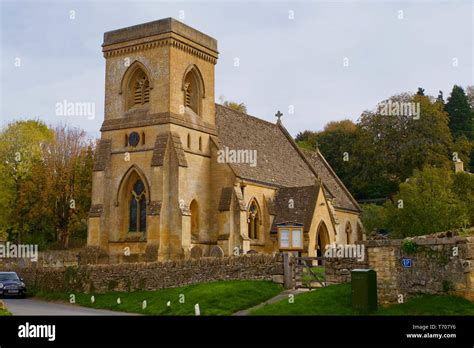 St Barnabas Church Snowshill Gloucestershire England Stock Photo