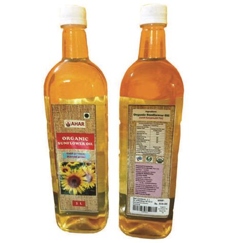 Ahar Organic Organic Sunflower Oil L Swarna Ahar