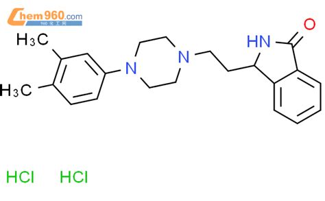 210688 56 53 2 4 （34 二甲基苯基）哌嗪 1 基 乙基 23 二氢异吲哚 1 酮，盐酸cas号210688