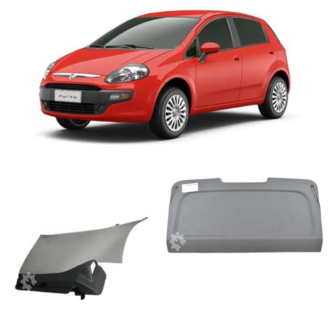 Kit Suporte Tampão Bagagito Fiat Punto 2013 2017 Original Autorizada Pecas