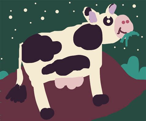 draw a cow (the last panel is my pfp) - Drawception