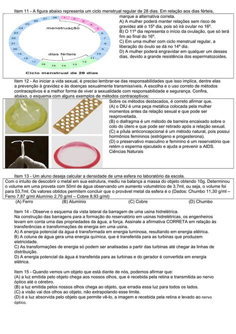 Matriz De Refer Ncia De Ci Ncias Naturais Pdf