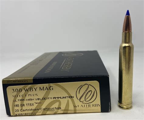 Weatherby 257 WBY Mag Ammunition Select Plus WBY257110 110 Grain ELD-X ...