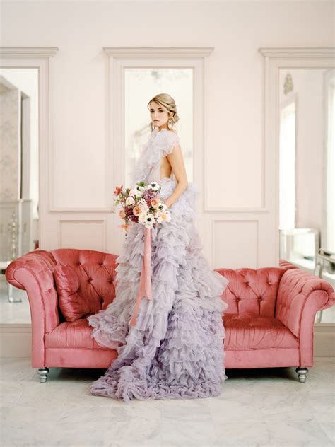 Lavender Wedding Dress