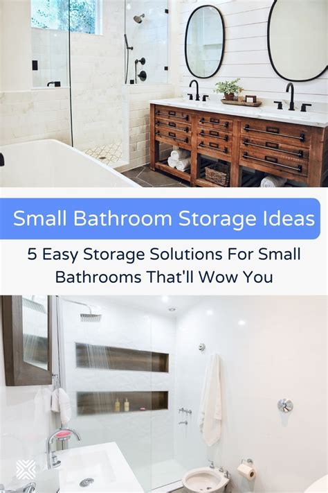 Five Wonderful Storage Solutions For Small Bathrooms Small Bathroom