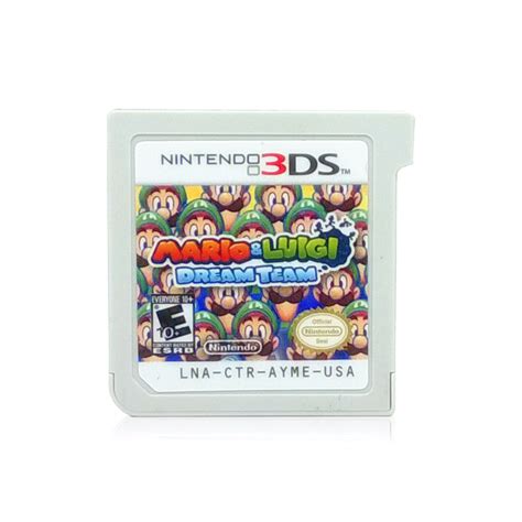 Mario And Luigi Dream Team Nintendo 3ds Game Pjs Games