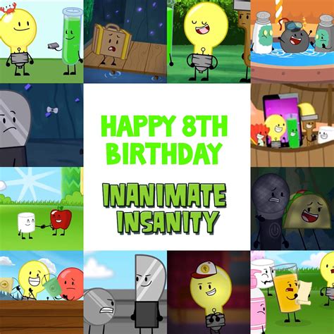 Happy 8th Birthday Inanimate Insanity Inanimate Insanity Amino Amino