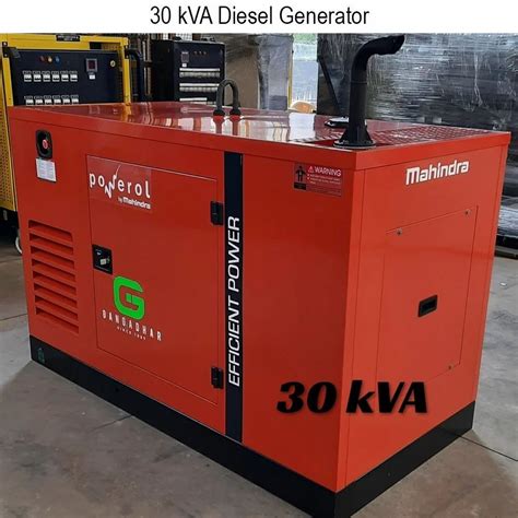 Mahindra Powerol 30 Kva Diesel Generator Single Phase At Rs 465602