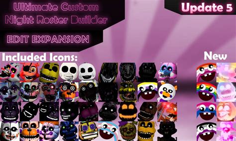 Ucn Roster Builder Edit Expansion Update 5 By Circusrama On Deviantart