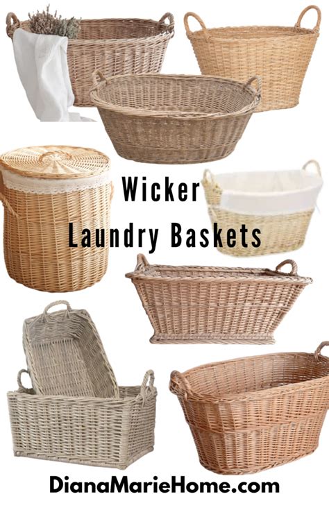 Wicker Laundry Baskets - Diana Marie Home