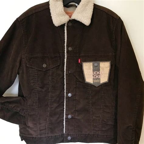 Levis Jackets And Coats Nwt Levis Brown Corduroy Sherpa Jacket Poshmark